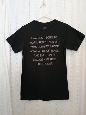 Boredwalk Poltergeist Goth Emo Alt Grunge Graphic Tee Black - Small Like New